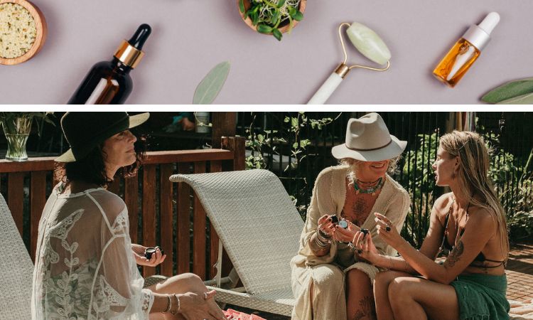 Women talking about Organic Skincare