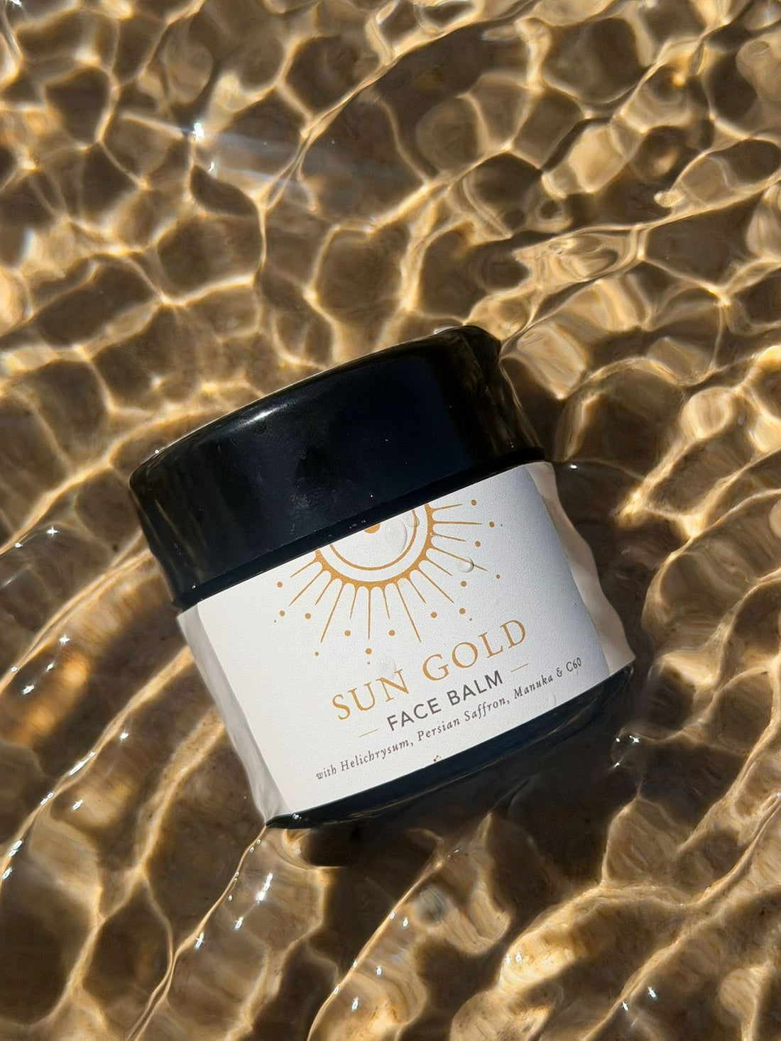 Sun Gold Face Balm Ingredients | Helichrysum, Saffron & C60 – Against ...