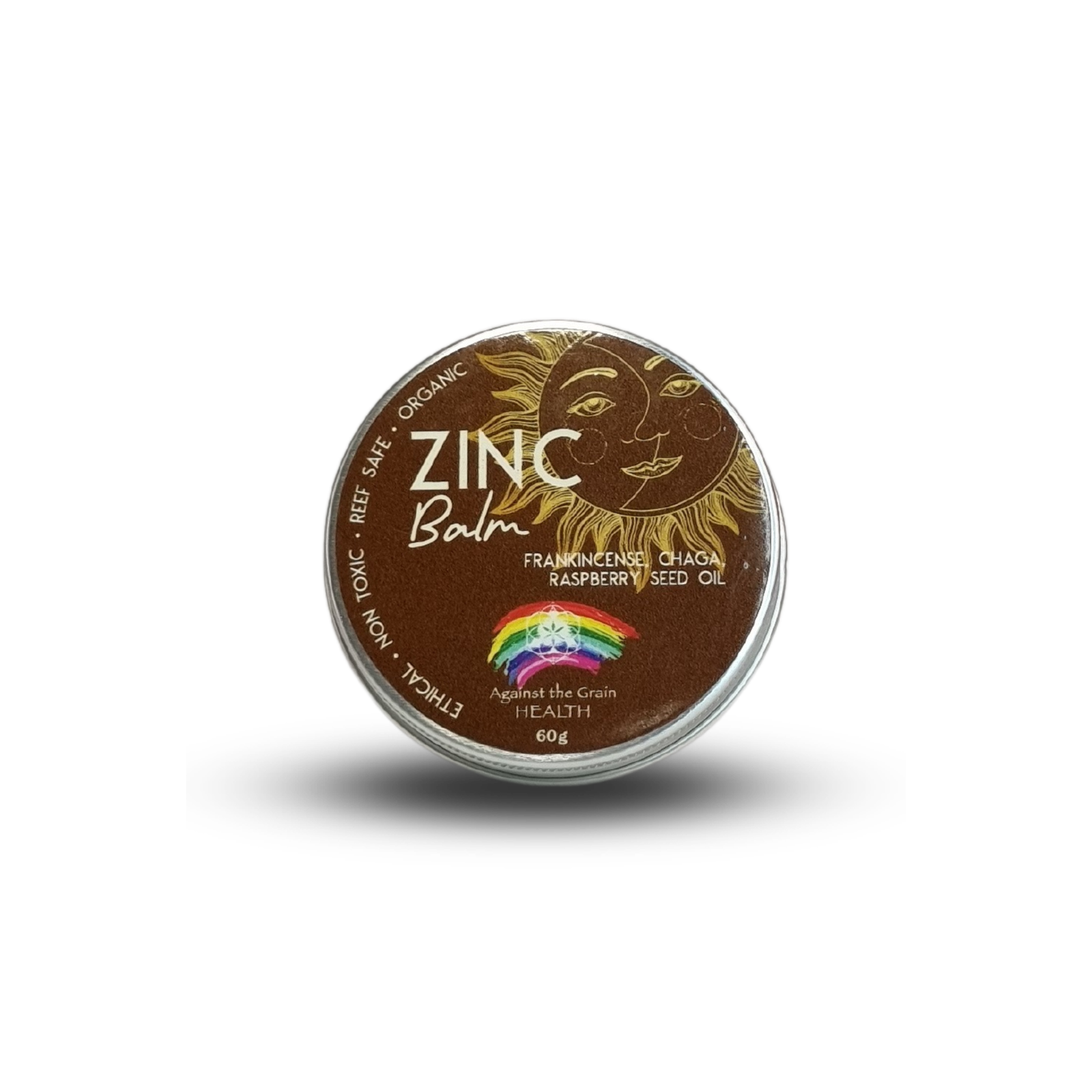 Zinc Balm with Frankincense, Chaga & Raspberry Oil